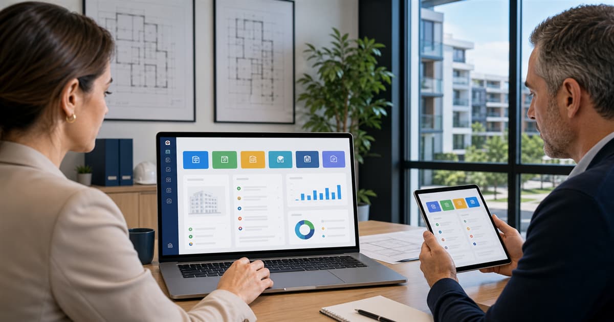 HabitaliApp dashboard for property managers, presidents and residential communities